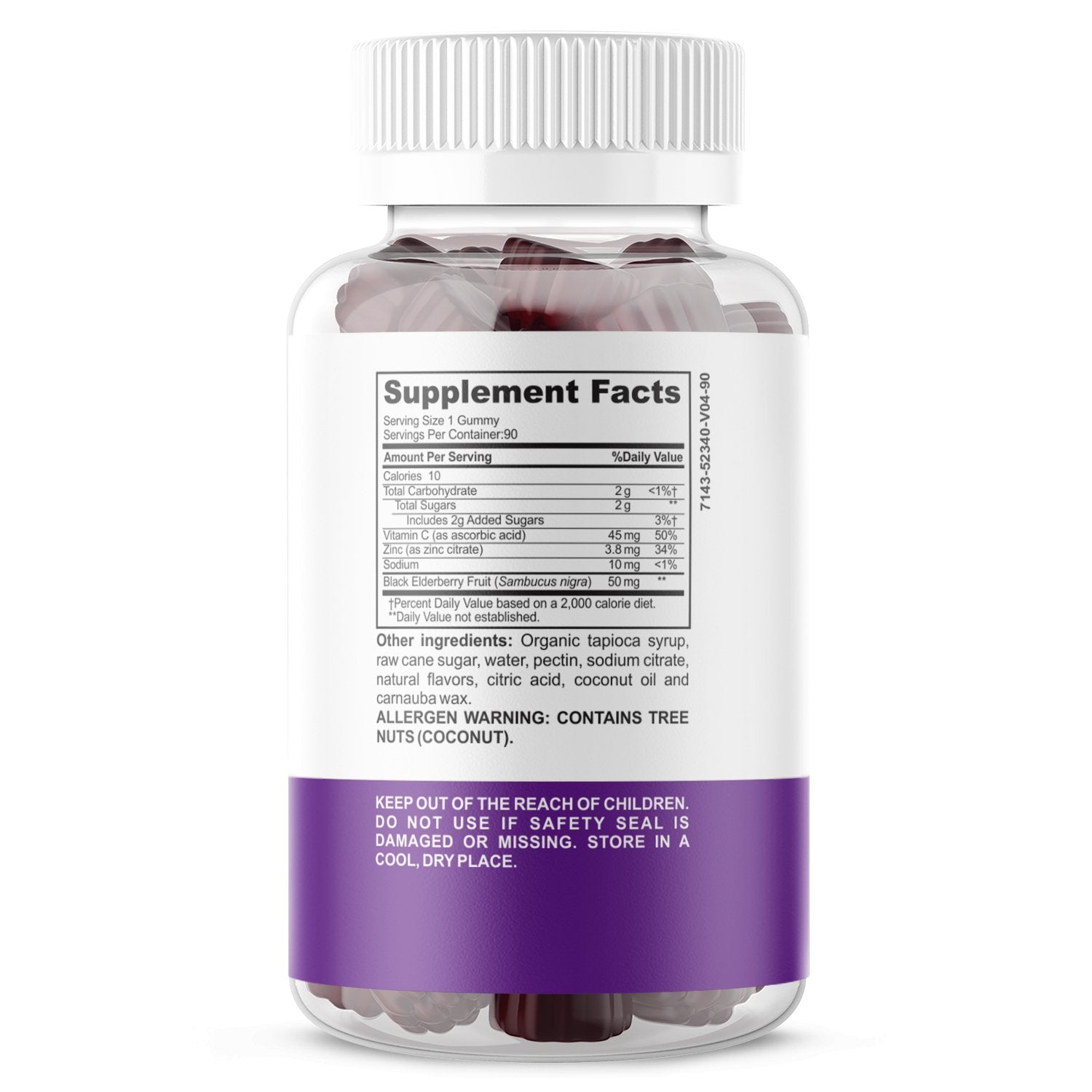 Elderberry Gummies Vegan (Kids) - Happy Years